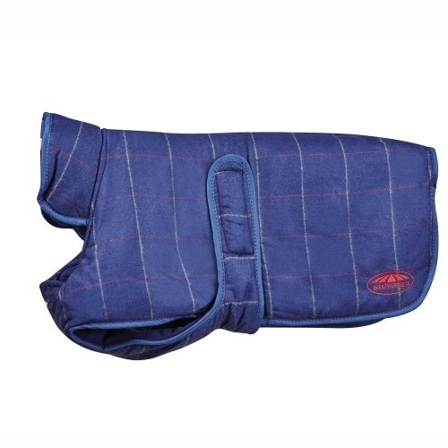 Casaco para cães Weatherbeeta Tweed II na cor azul marinho