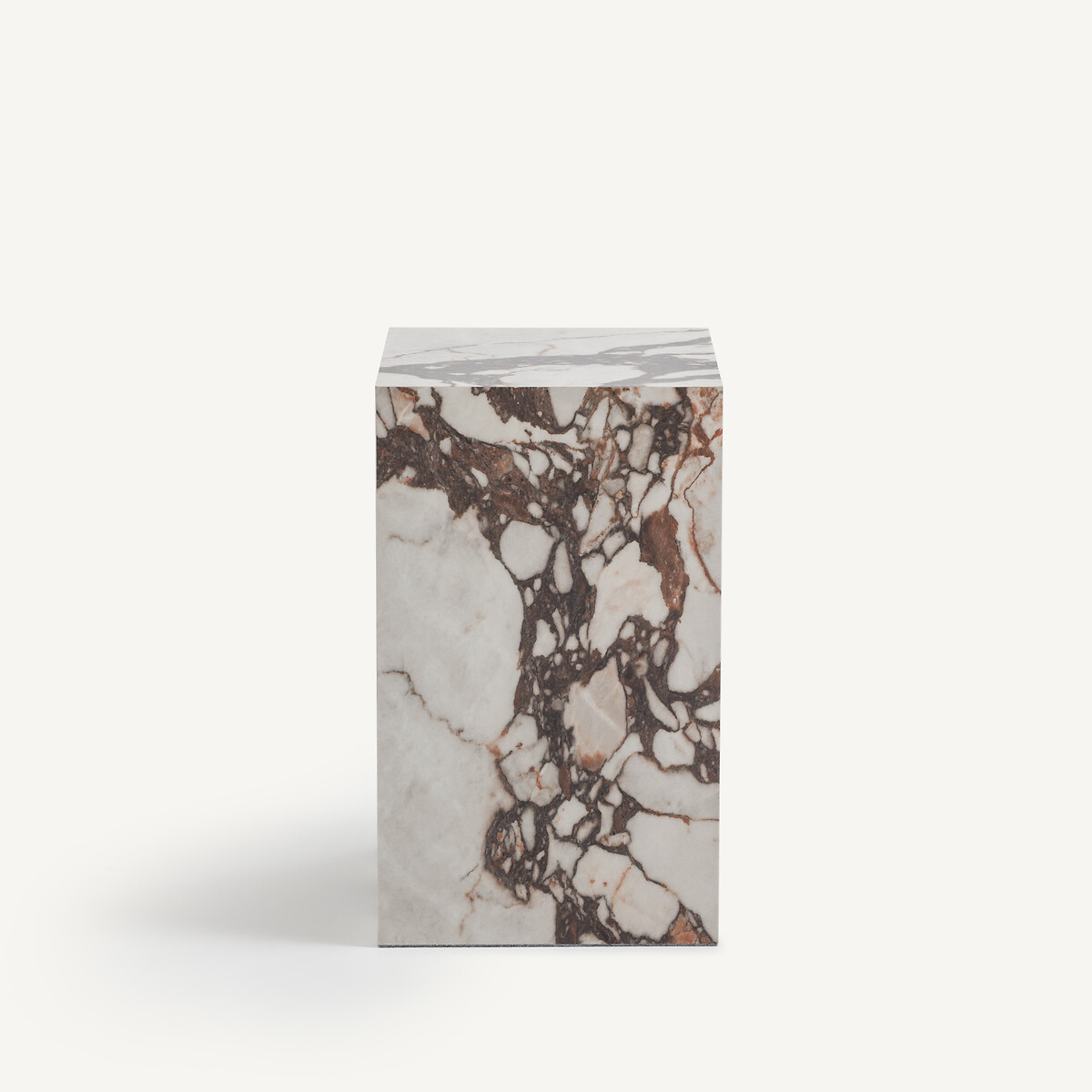 AM.PM<br>Mesa lateral, cerâmica com efeito mármore, Alcana