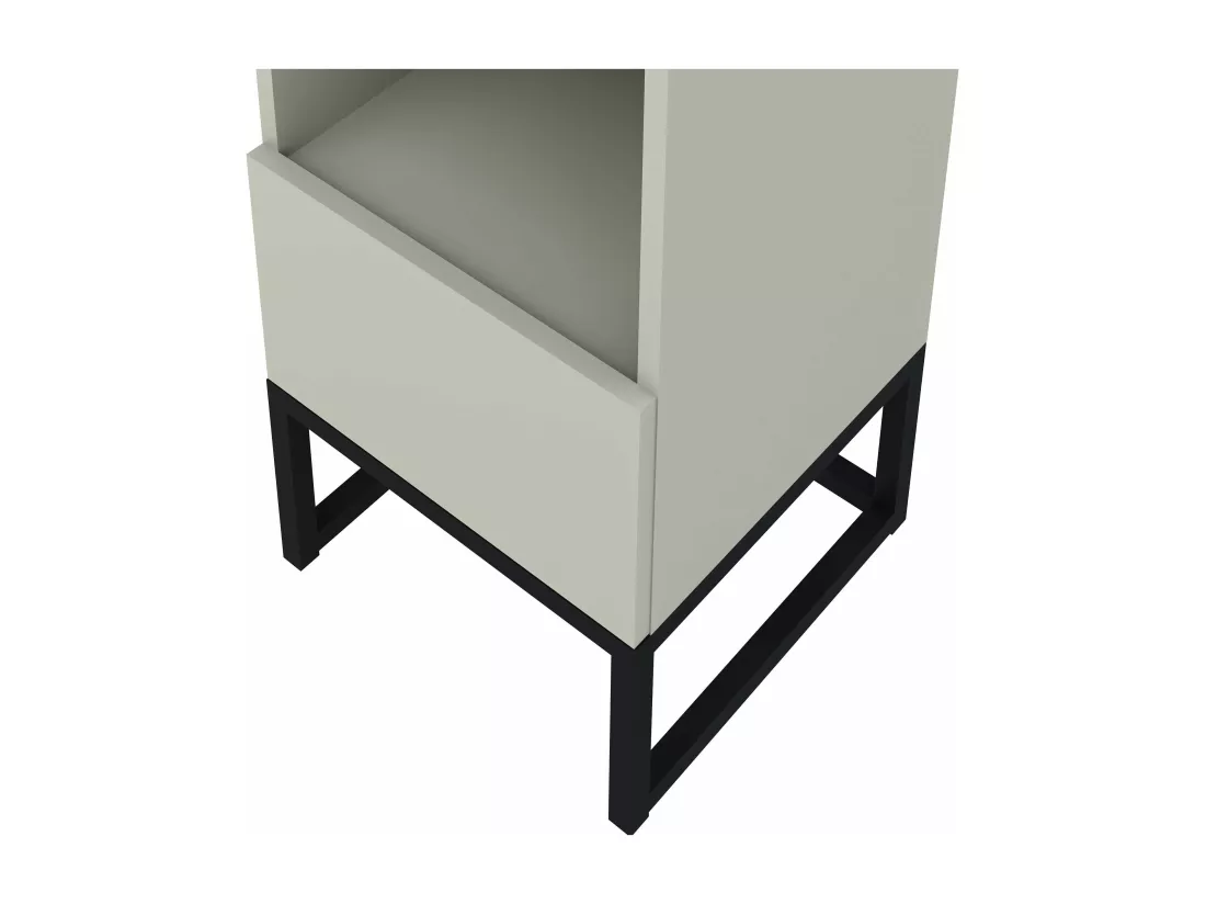 Colonne de salle de bain SPA 1 porte 1 tiroir 180x35x35 cm blanc T-BATH