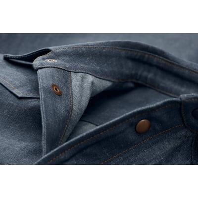 Herren-Jeanshemd, Blau