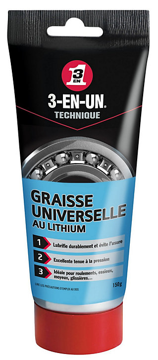 Graisse Universelle au Lithium 3-EN-UN TECHNIQUE Tube 150g