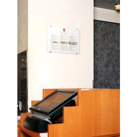 Durable 482619 Türschild Crystal Sign, 297 x 420 mm (DIN A3 hoch), transparent