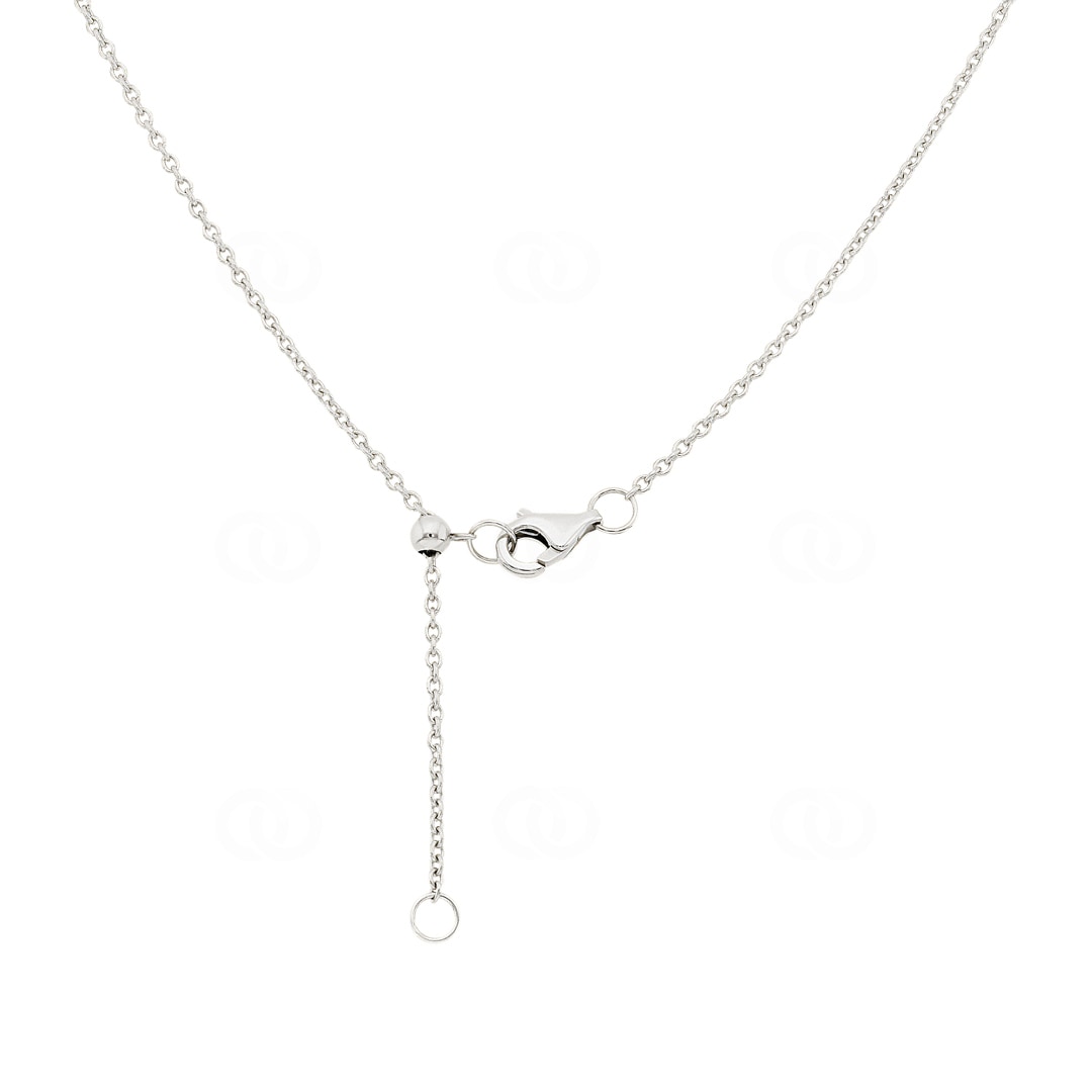 Collier 750/18 K Weissgold mit Diamanten 0.61 ct H/Si
