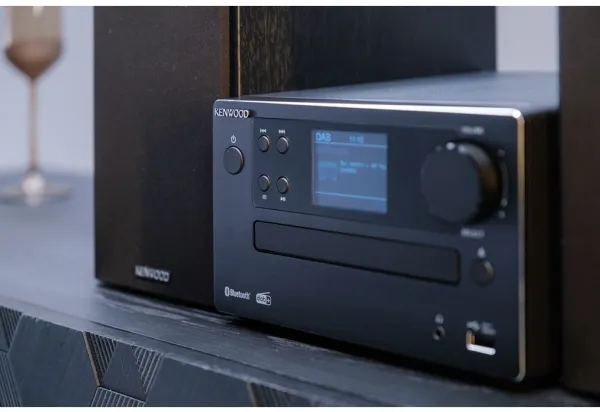Kenwood Electronics M-725DAB-B, Home audio micro system, Sort, 50 W, 2-vejs, 75 dB, 10%