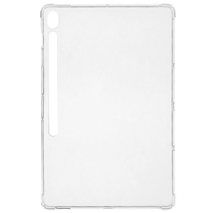 Samsung Galaxy Tab S10 FE  Plus Gummi Case Hülle   S-Pen Aussparung - Transparent (Matt)