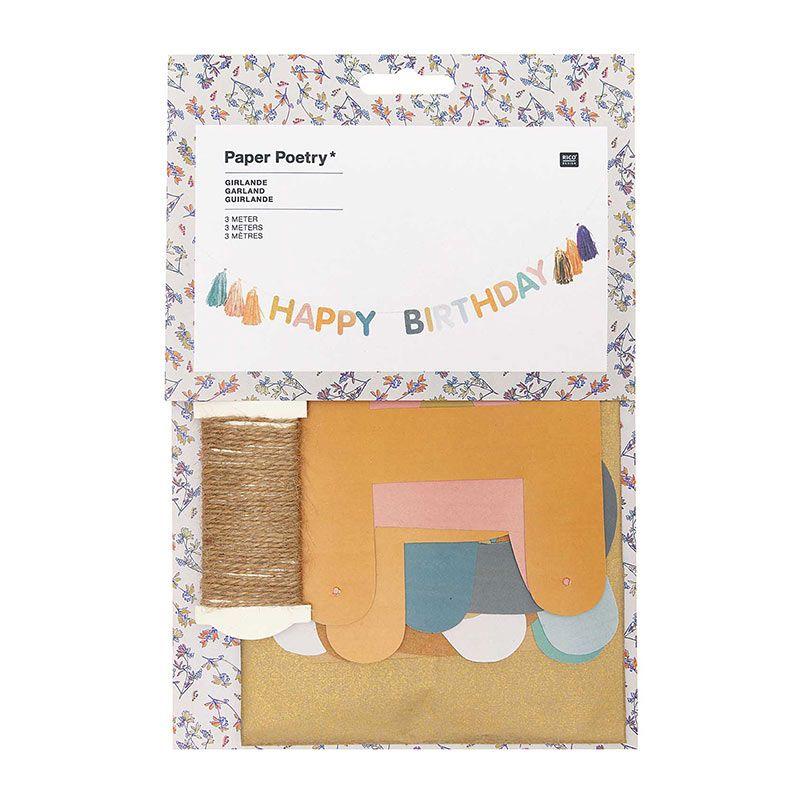 Guirlande Happy Birthday 3 m Rico Design