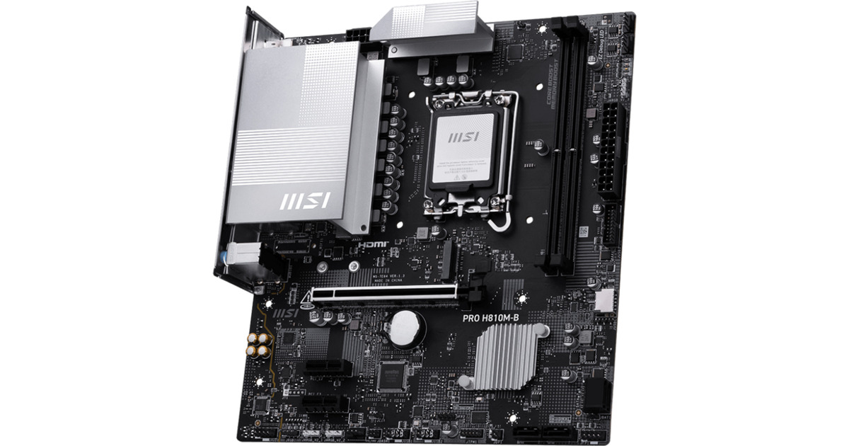 MSIPRO H810M-B socket 1851 moederbord  (2.5 Gb-LAN, Sound, µATX)