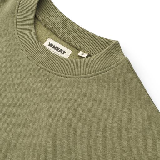 Wheat Mommu Crewneck Sweatshirt, Green, 128 cm