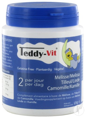 Teddy Vit Mélisse Tilleul Camomille Complément Alimentaire 50 Gommes