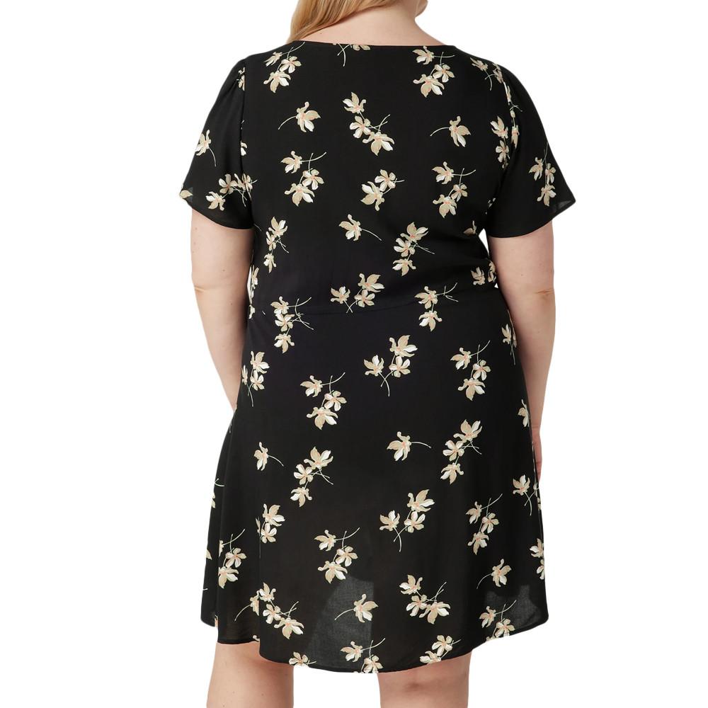 Vero Moda Robe Noir à Motifs Femme Vero Moda Curve Easy S