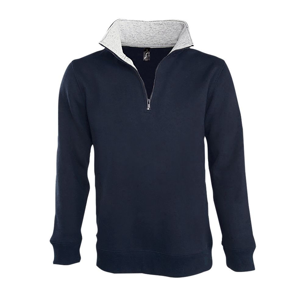 SOL'S 47300 - SCOTT Sweat Shirt Homme Col Camionneur (1/4 Zip)