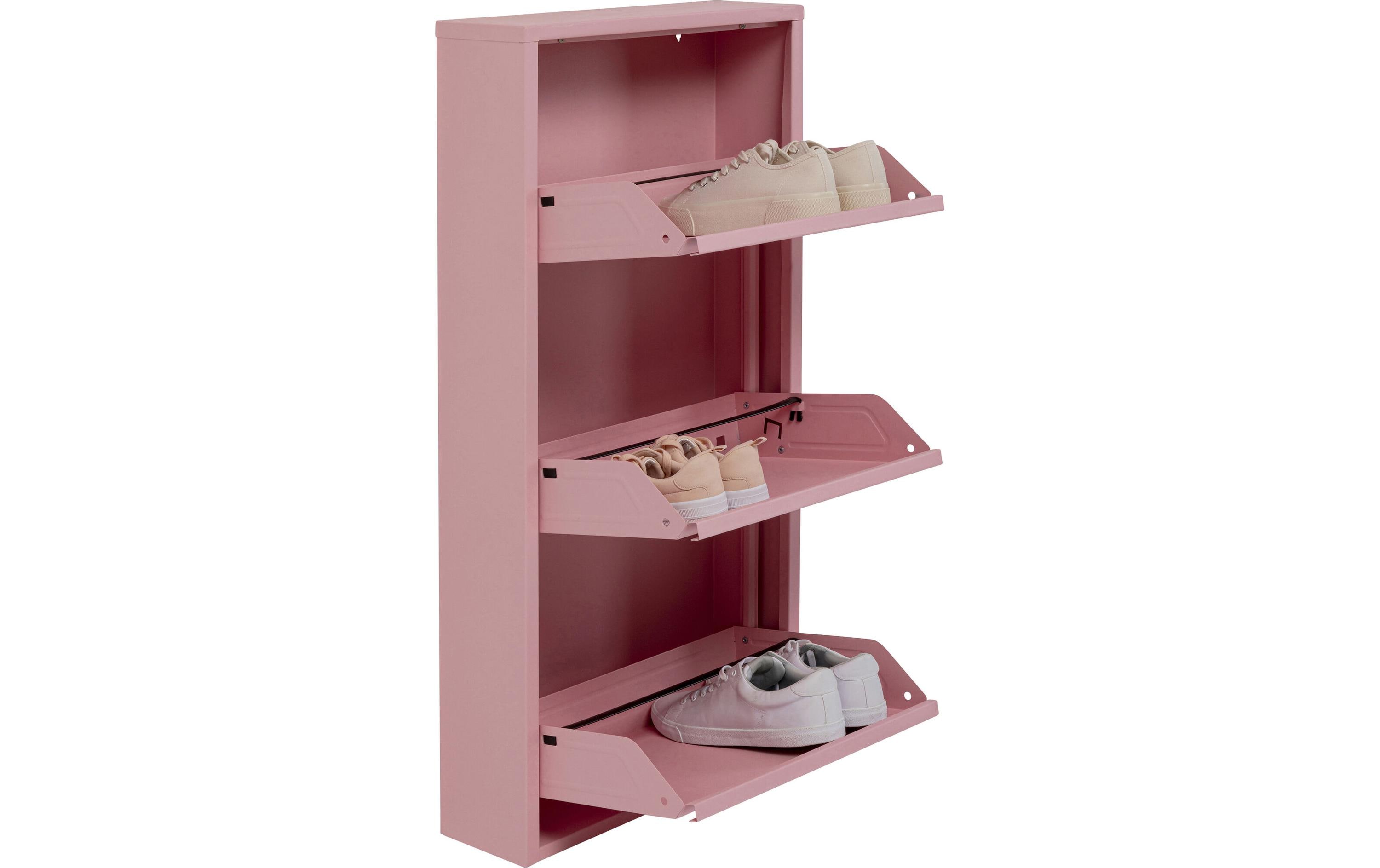 Schuhschrank Caruso 100 x 50 cm, Rosa<br>Schuhmöbel
