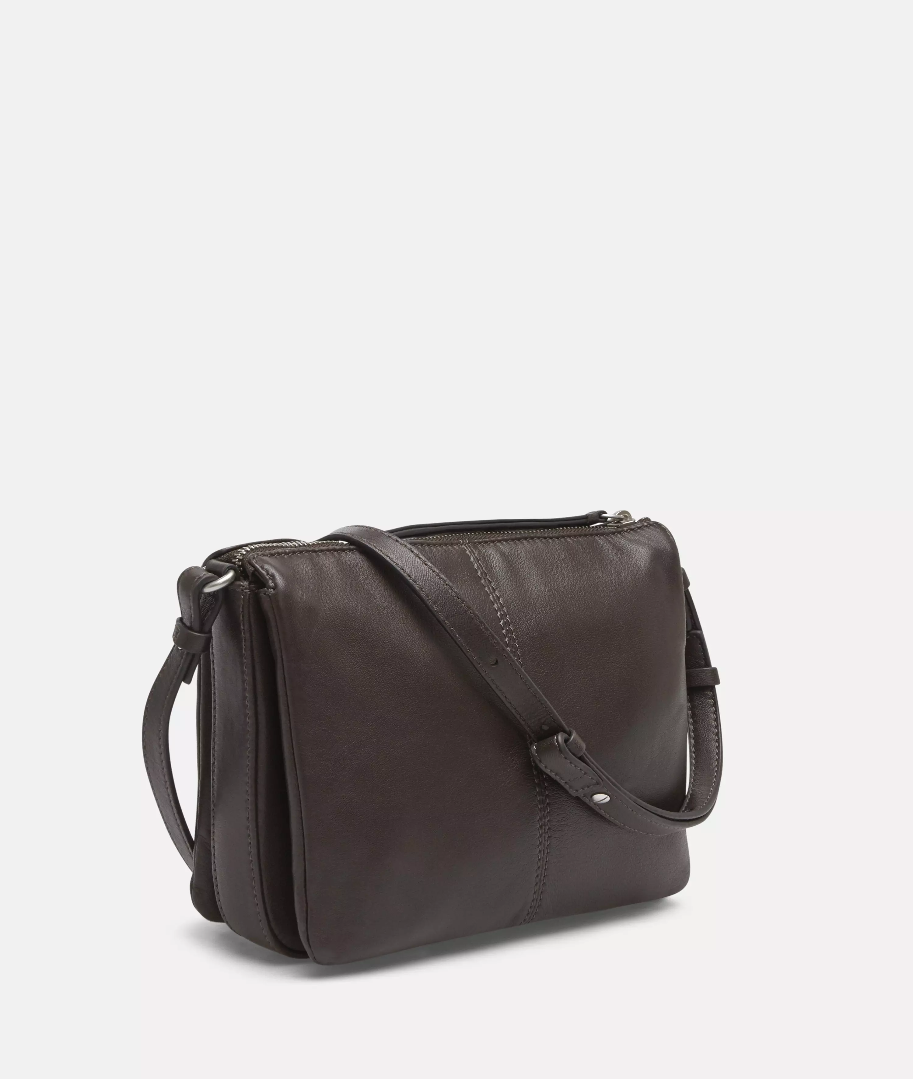 Crossbody Spacious shoulder bag made from soft sheepskin