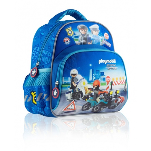 Mochila infantil da polícia Playmobil 6L