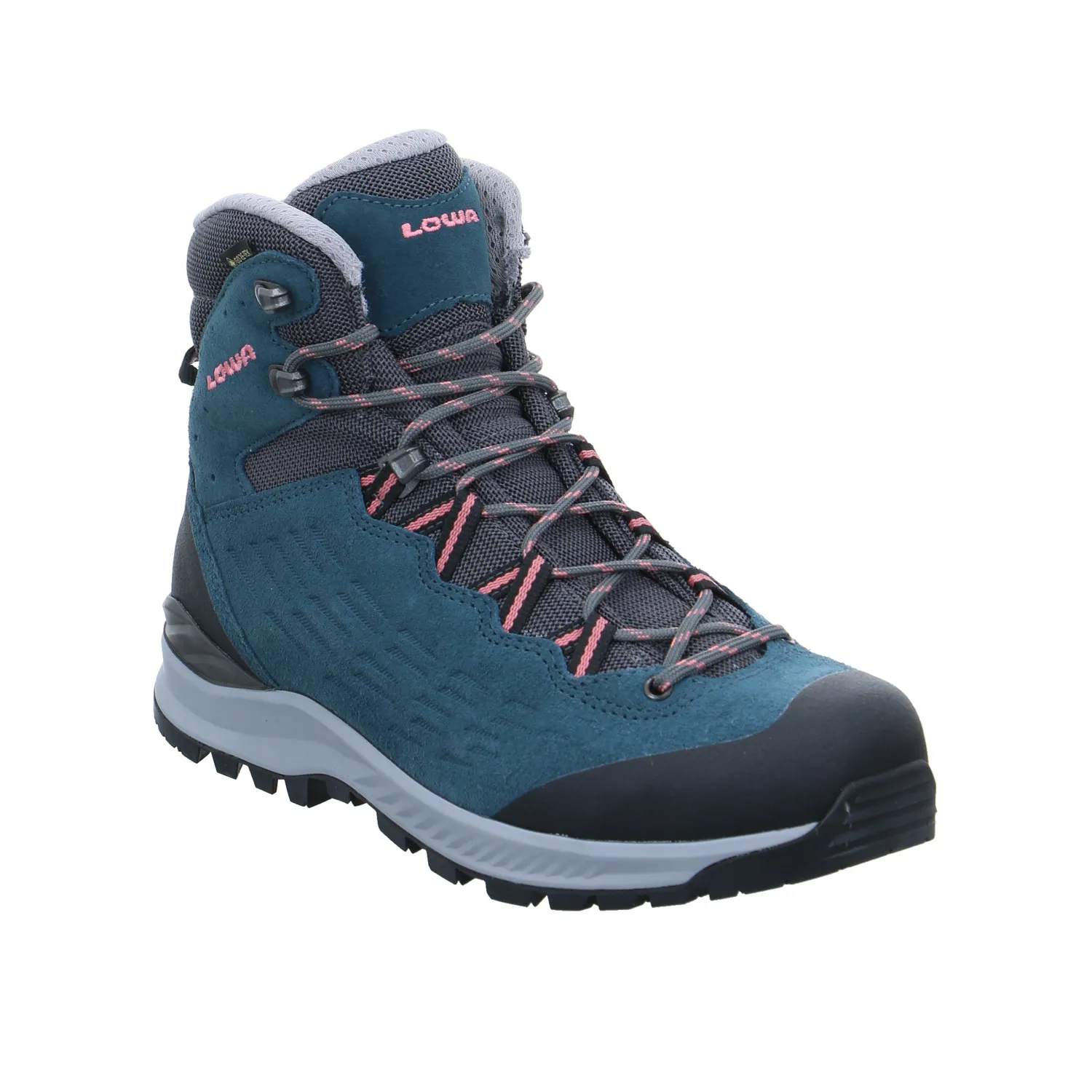 LOWA Wander- Bergschuh Damen Petrol Leder  Gore-Tex