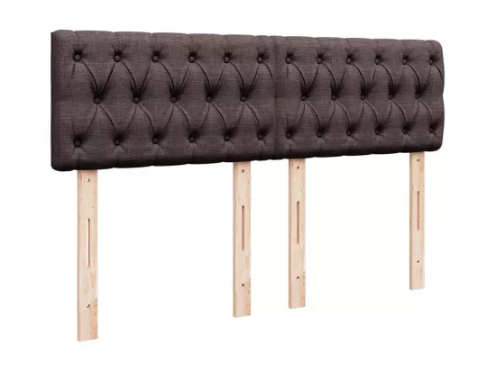 Sommier à lattes de lit avec matelas Marron foncé 160x200 cm