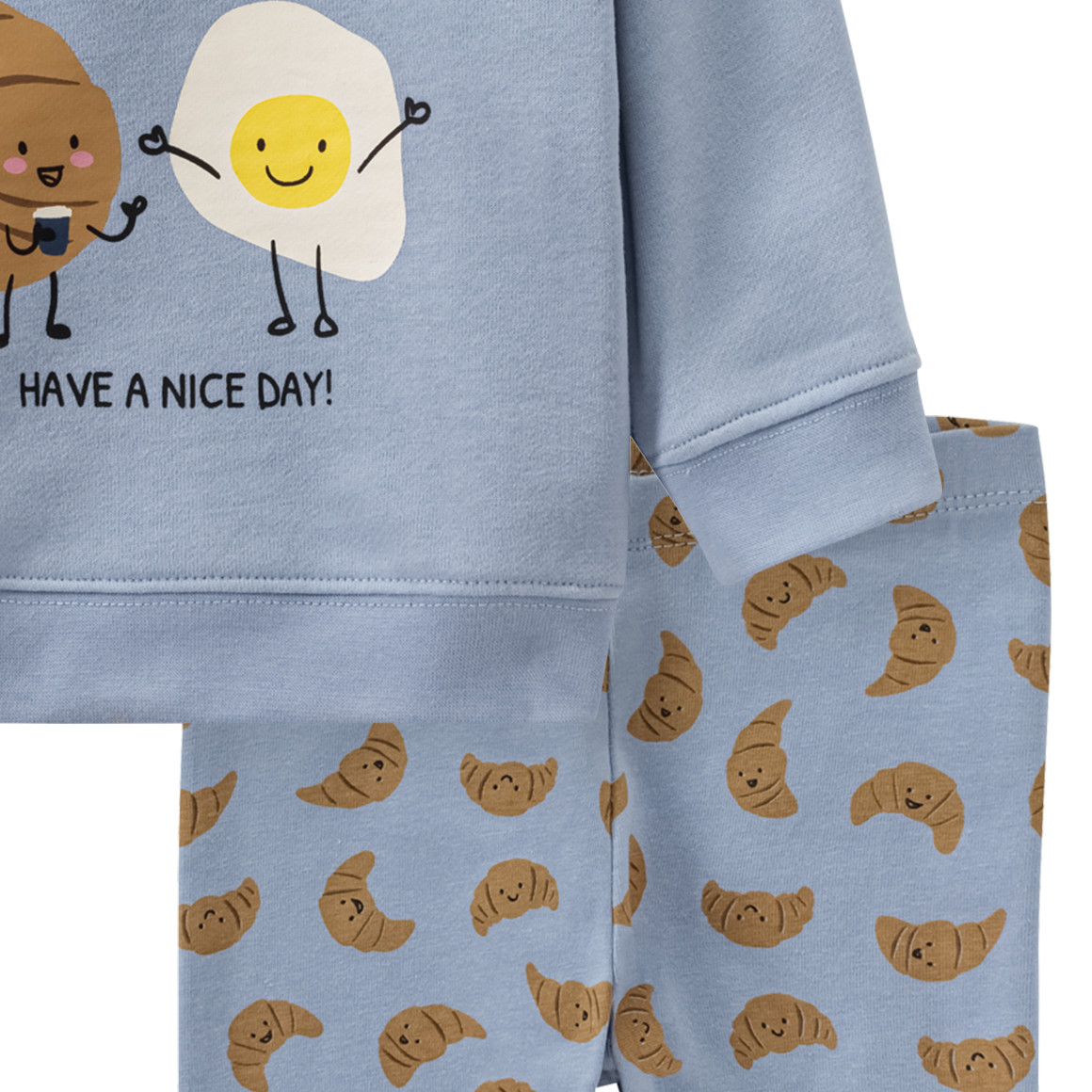 Topomini Newborn Sweatshirt  und Leggings im Set hellblau