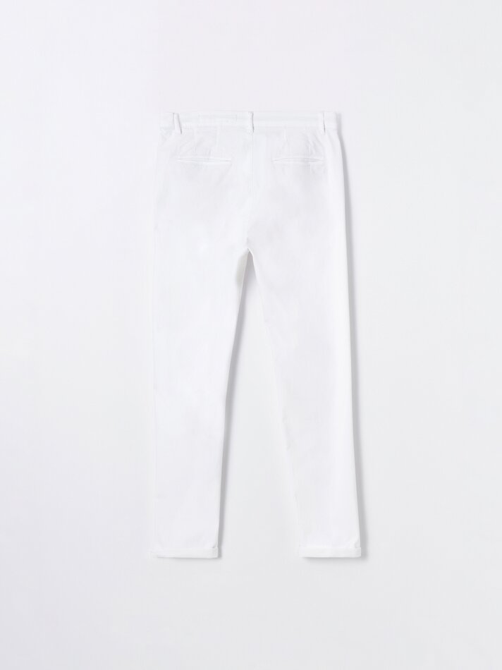 Calça chino skinny - Branca