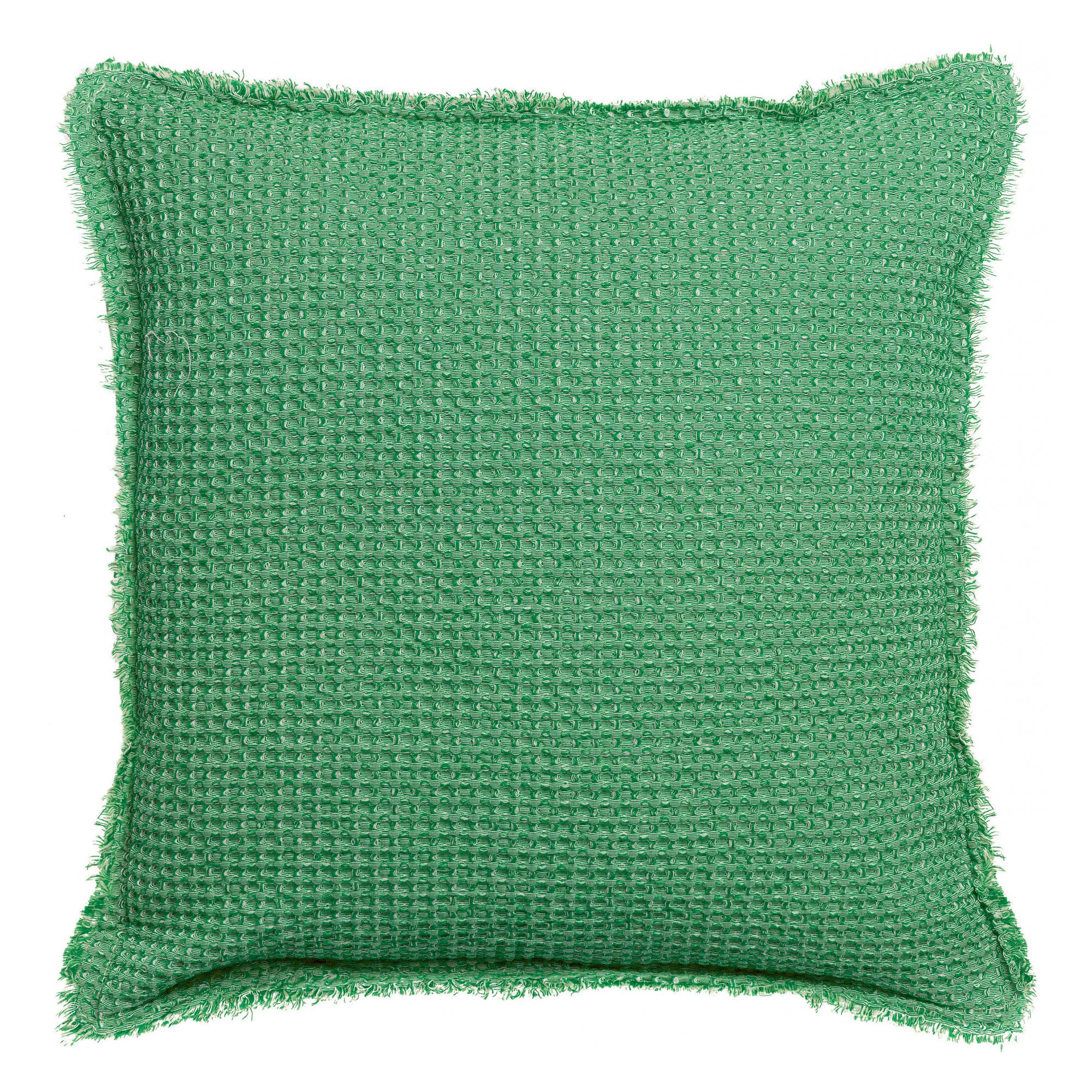 Coussin stonewashed maia chambray agave 45 x 45 cm