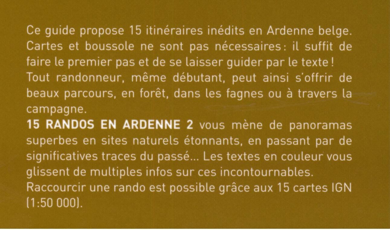 GERFAUT EDITION - 15 RANDOS EN ARDENNE TOME 2