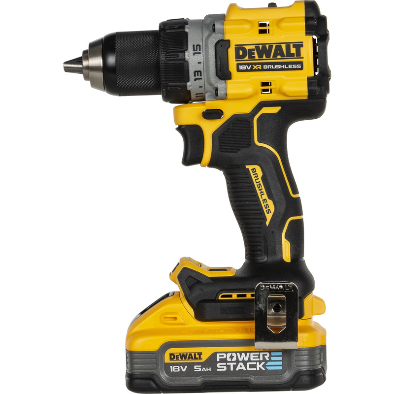 DeWALT DCD800H2T-QW XR compacte accu schroefboormachine met 2x 5,0Ah Powerstack accu 18V 5,0Ah Li-ion