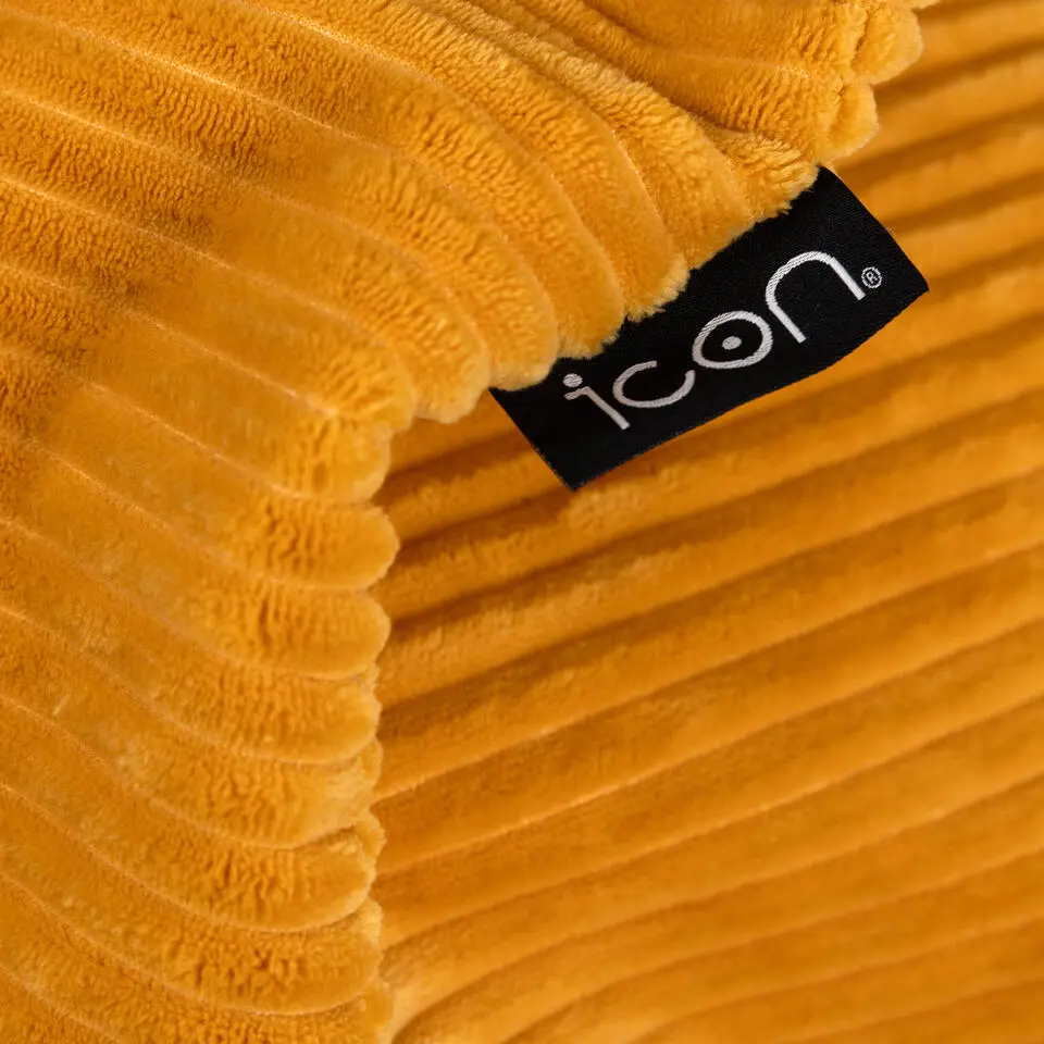 Set van 2 icon Kinderzitzakken Dalton - Corduroy Zitzak - Geel