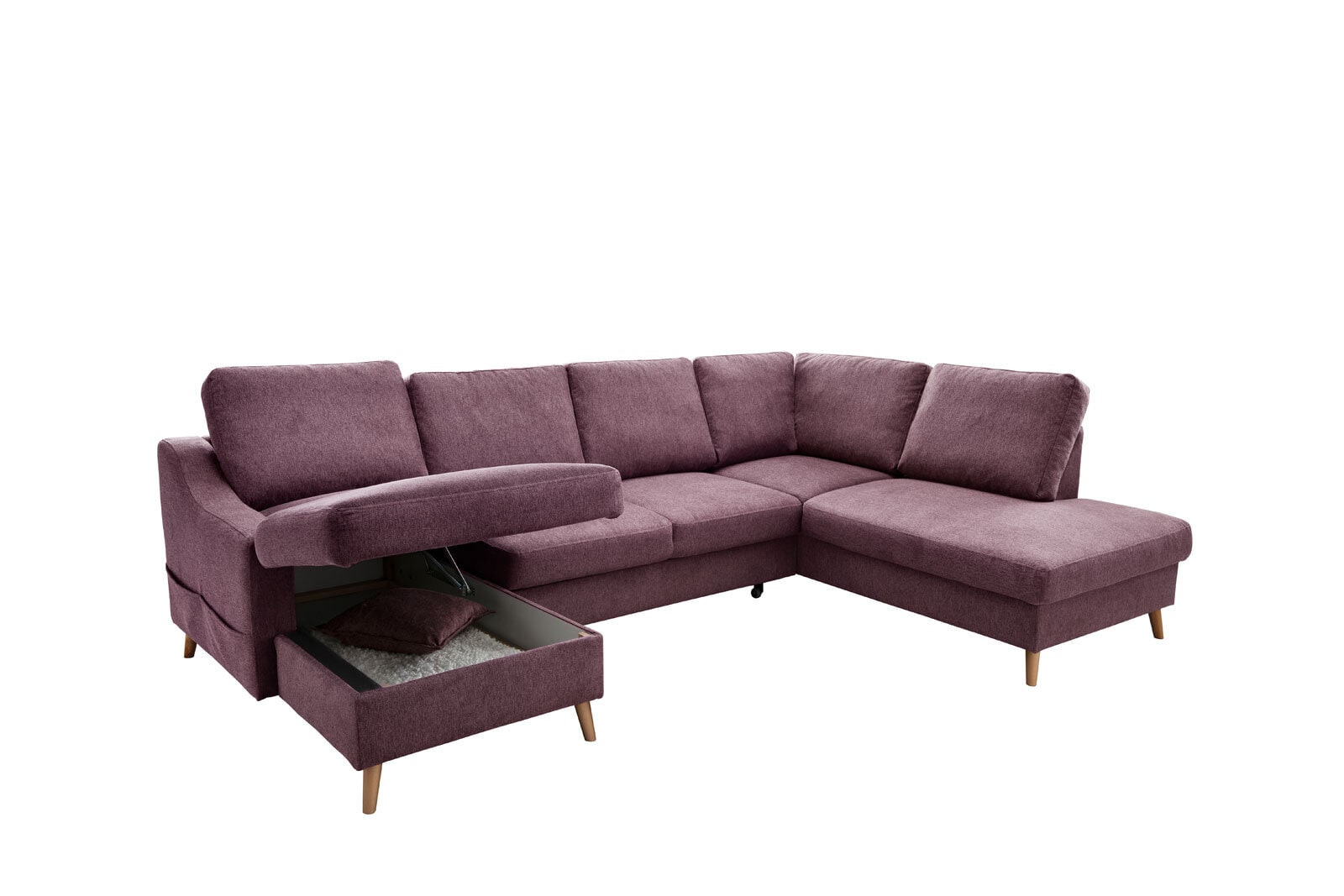 Garnitur Valentina 301x94x200 cm Bordeaux