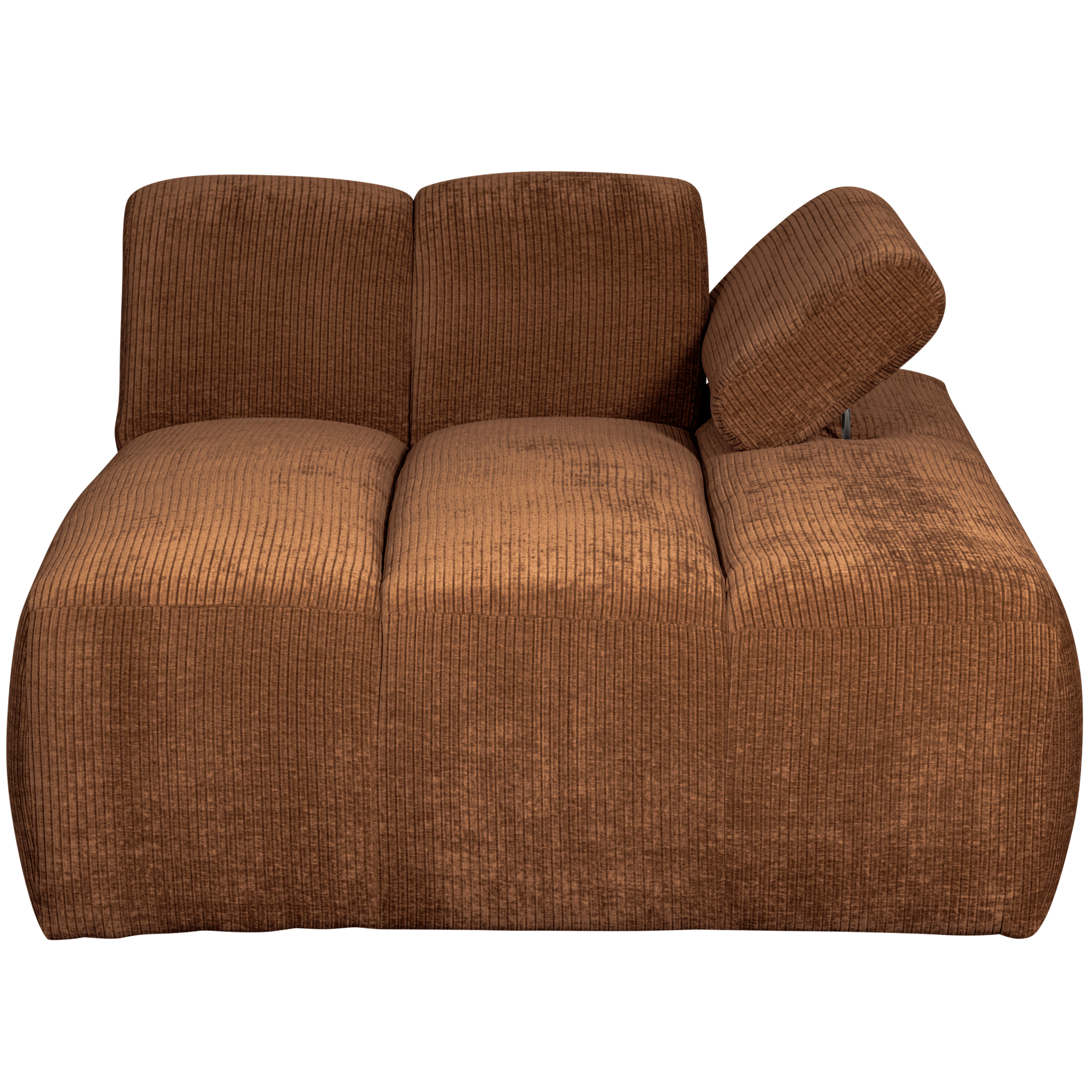 Chaise Longue Mojo Element Mojo Chaise Longue Element Rechts - Geweven Ribstof - Roestbruin