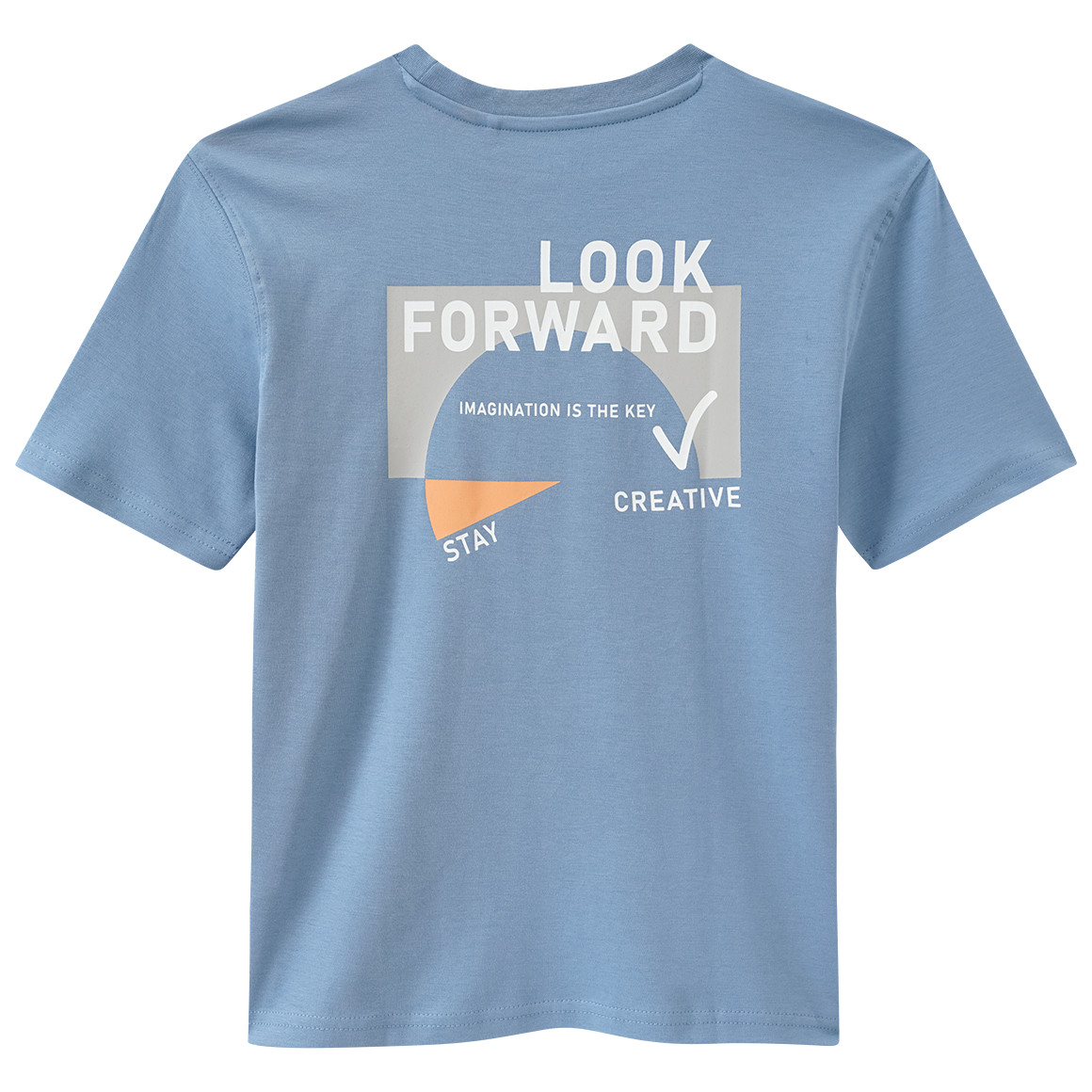 Yigga Jungen T-Shirt mit Rücken-Print blau