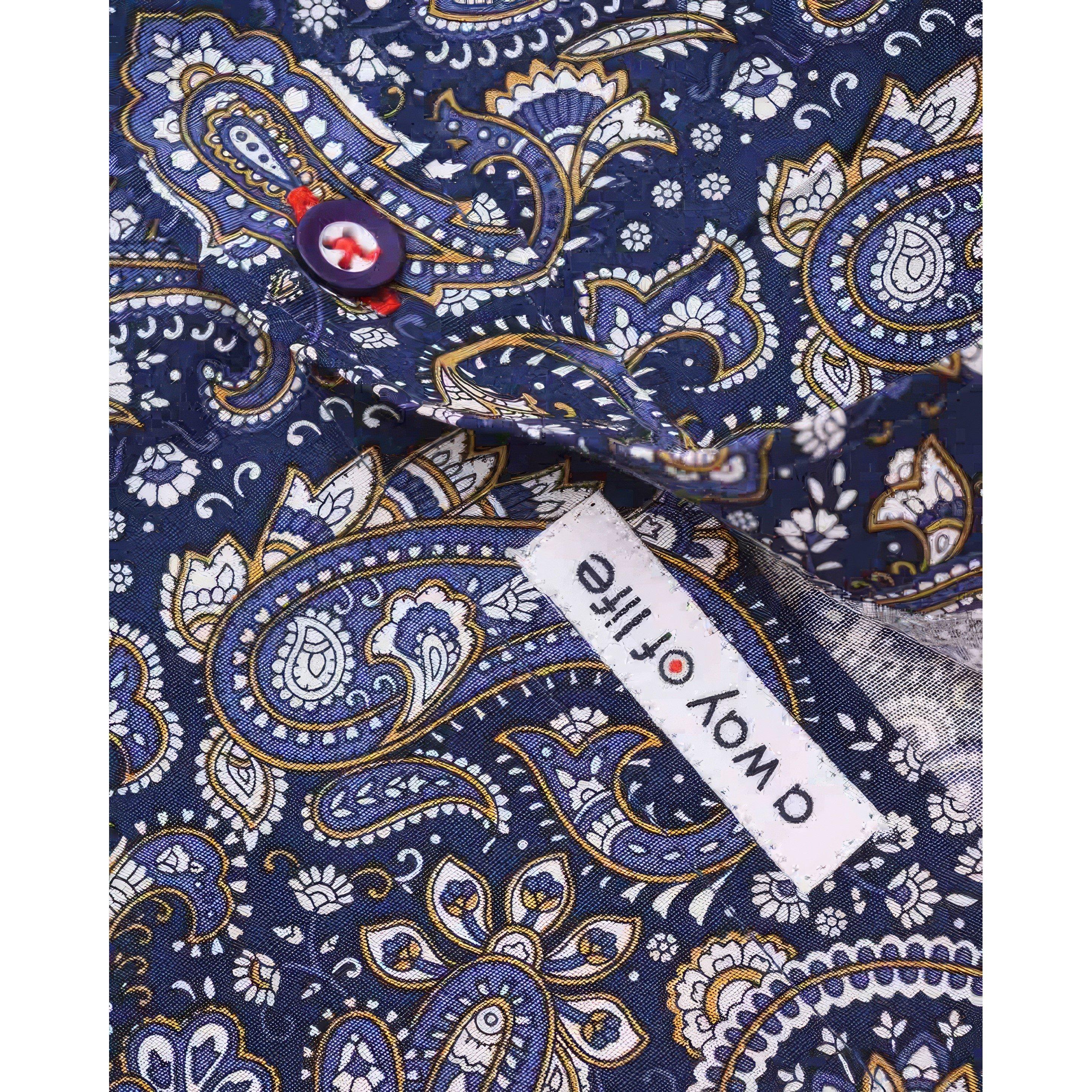 Lambretta Long Sleeve Paisley Shirt