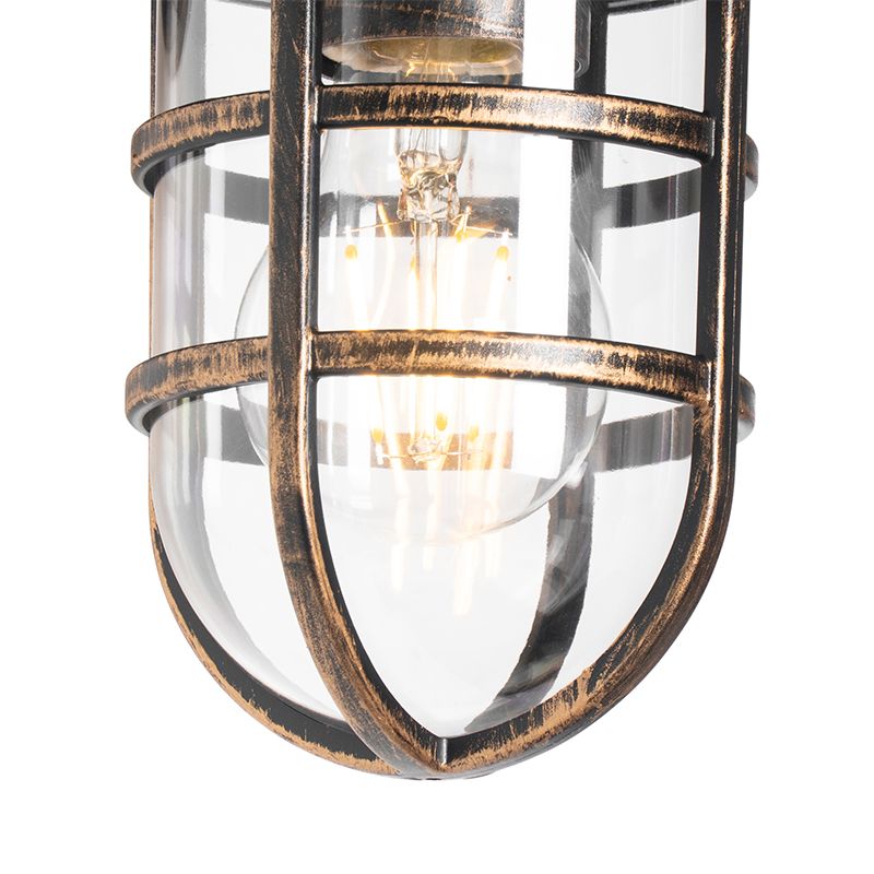 Vintage buiten wandlamp antiek goud IP54 - Joeri
