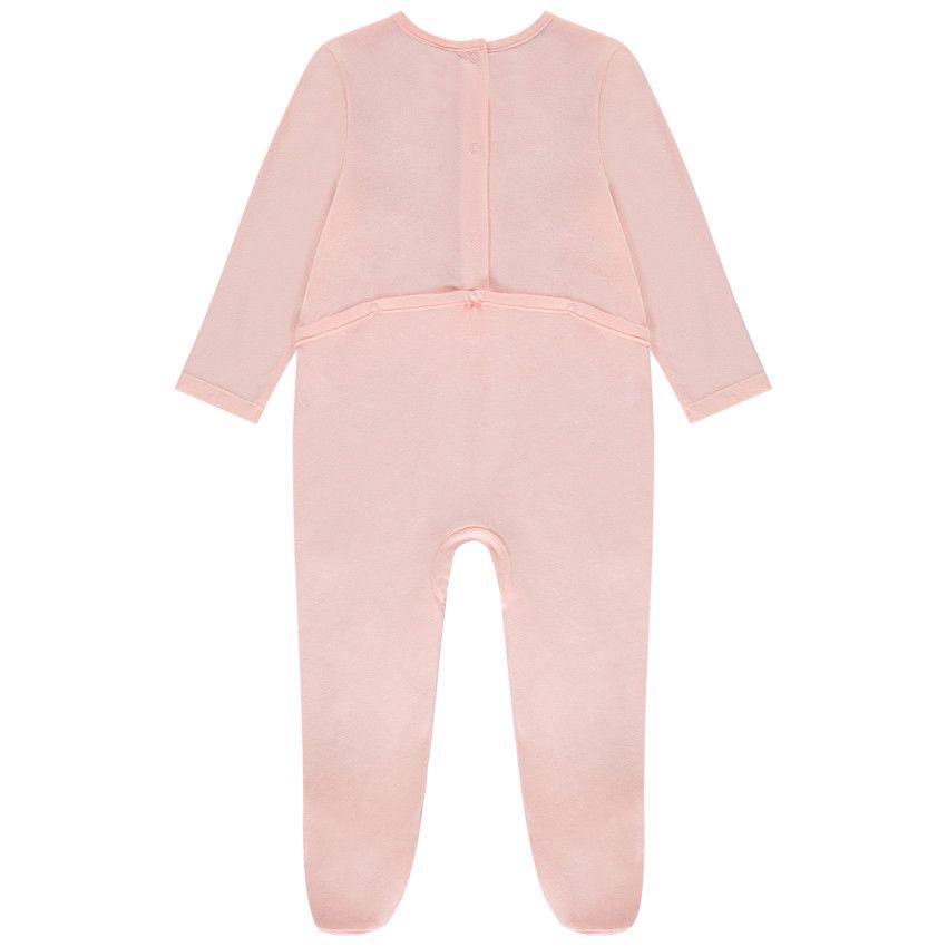 Dors-bien en jersey avec print fantaisie pour bébé fille - Rose