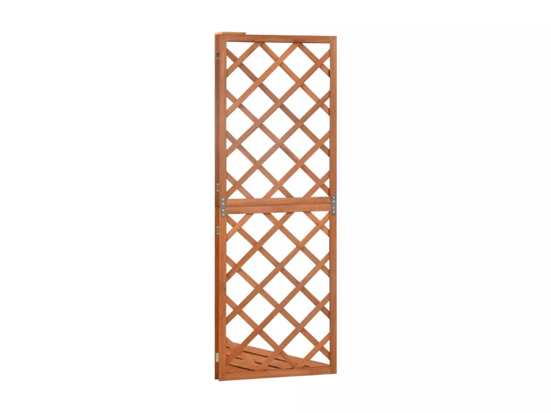 Treillis d'angle 50x50x145 cm Bois de sapin massif