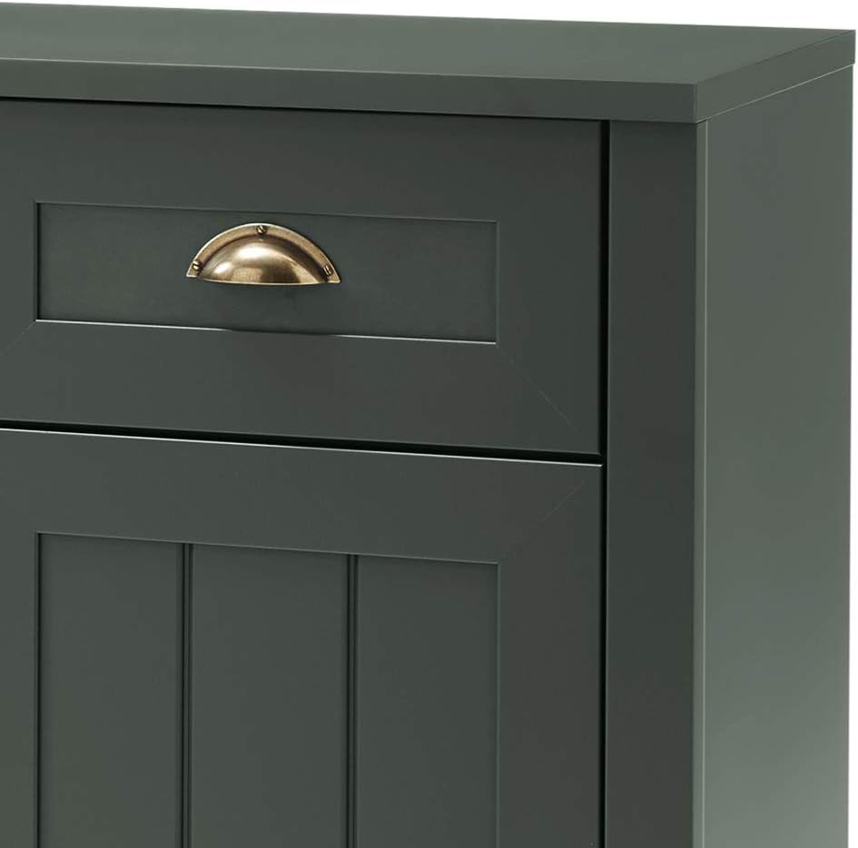 Lomadox Landhaus Anrichte Sideboard in englisch grün, 3 Türen und 3 Schubkästen, B/H/T ca.: 130/86/43 cm
