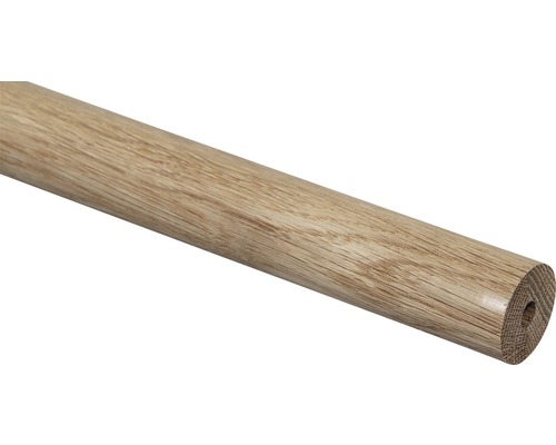 Pertura eikenhouten leuning, rond, L: 2250 mm, Ø 40 mm