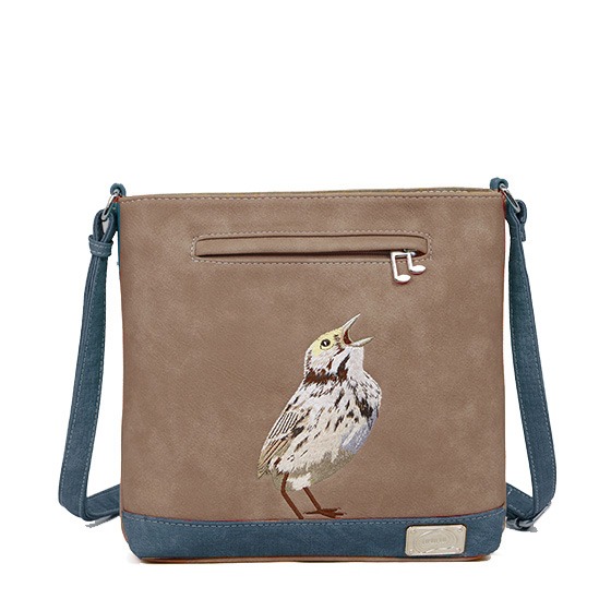 Hi-di-Hi Appetizer Crossbody Bag Dark Brown/ Navy