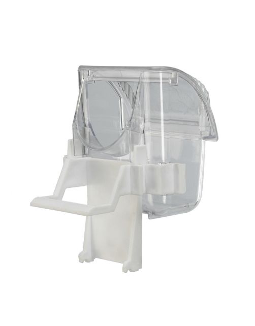 Ferplast Voerbakje Fpi 4503 - Vogel - Voerbak- Drinkbak - 6.9x5.7x7.8 cm Wit Transparant