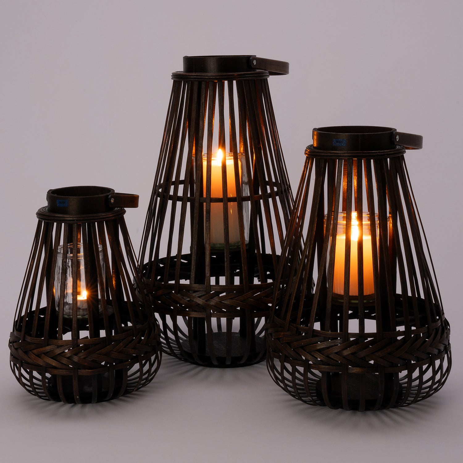Intratuin windlicht Femke bruin D 30 H 50 cm