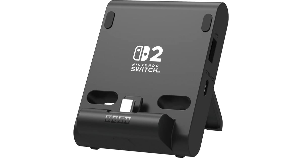 HORIDual USB PlayStand for Nintendo Switch 2 houder  (Zwart)