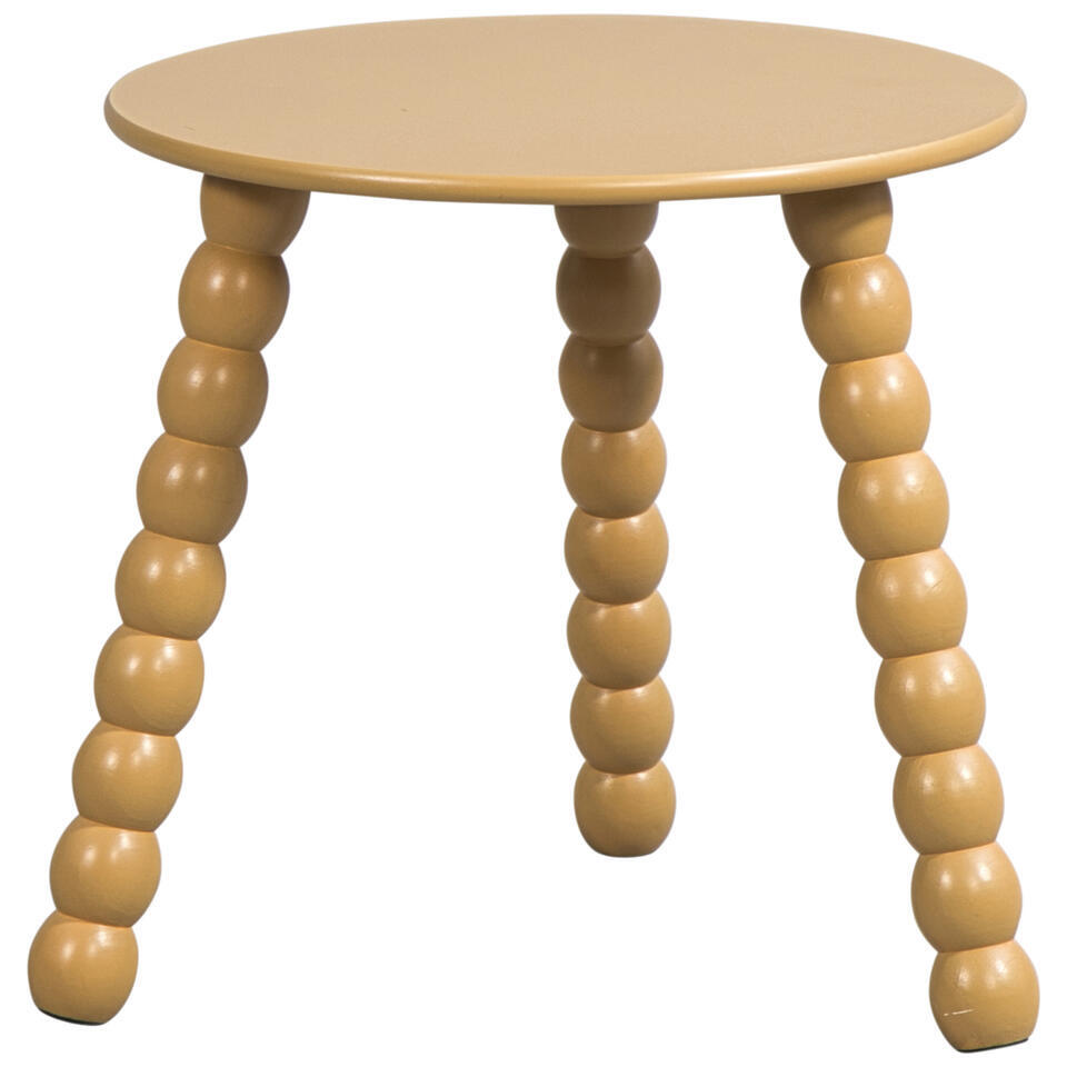 Bijzettafel Avila - bruin - 40xØ40 cm