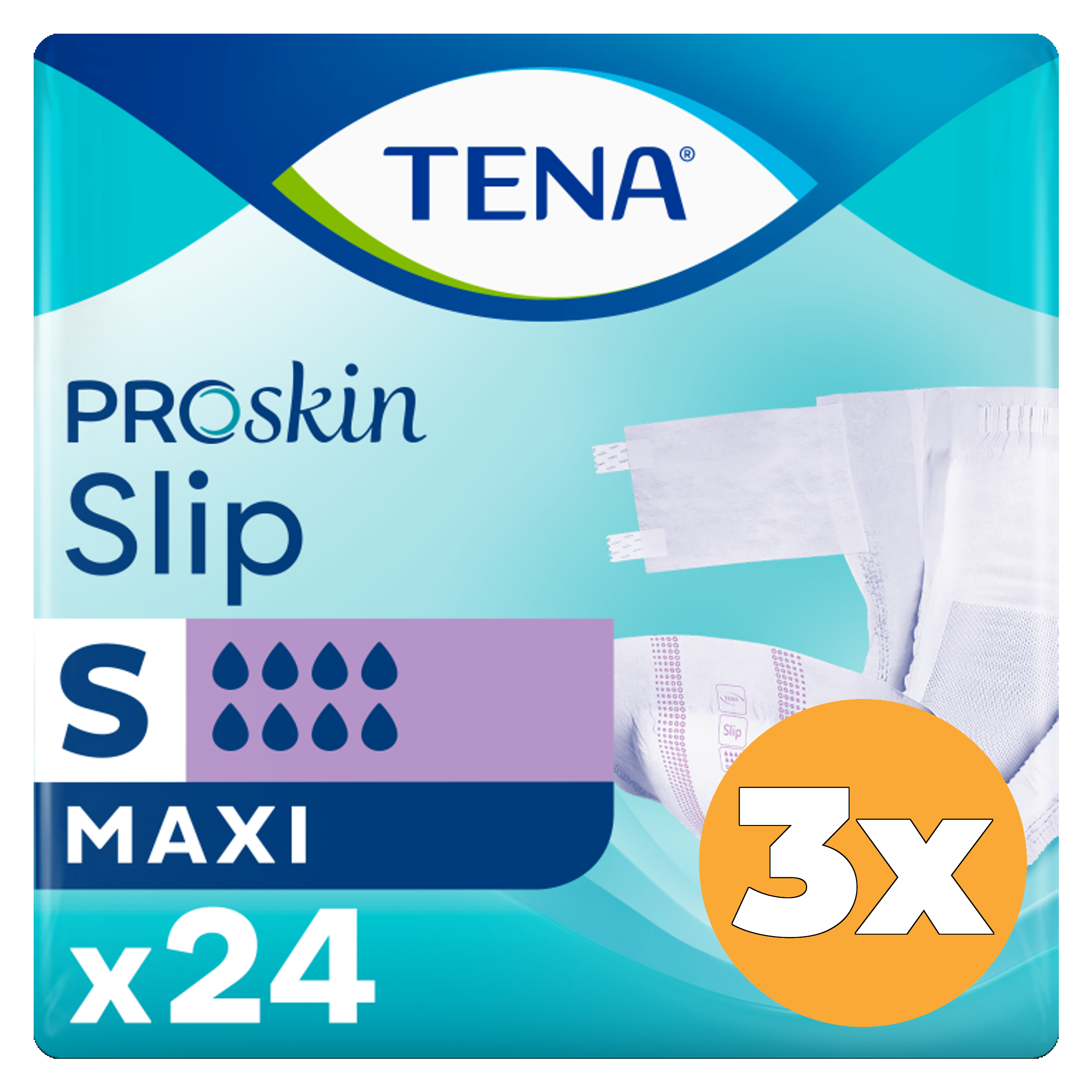 3x Tena Slip maxi maat S (24 stuks)