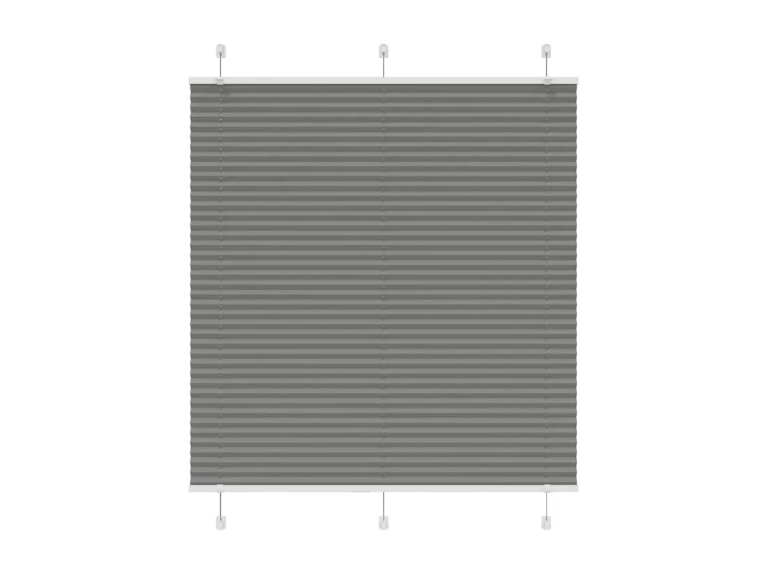 Store plissé anthracite 120x150 cm largeur du tissu 119,4 cm