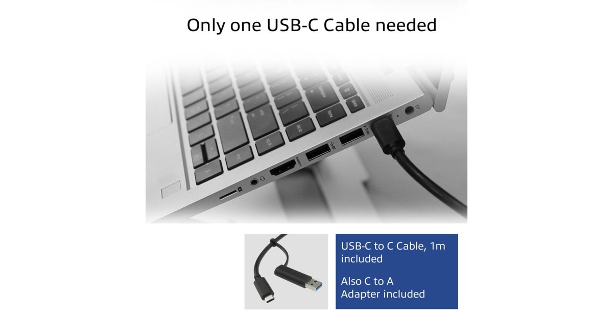 ACT ConnectivityUSB-C Triple 4K Docking Station  (DisplayPort, HDMI, RJ45, USB)