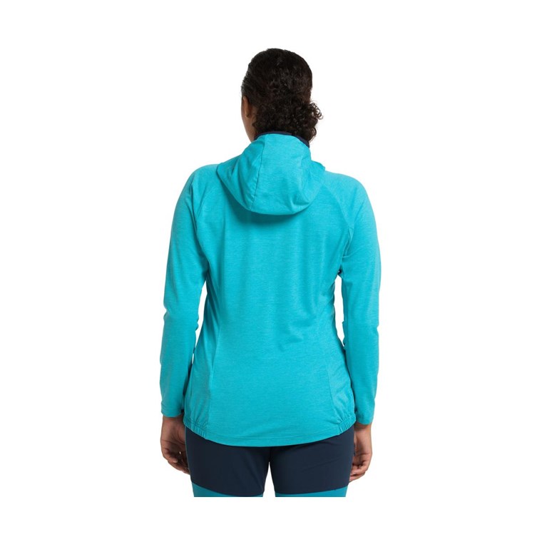 Haglöfs Mirre Mid Hooded Jacket Women Maui Blue