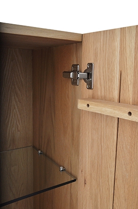 Mueller Panama kolomkast eikenhout 160x35x35cm
