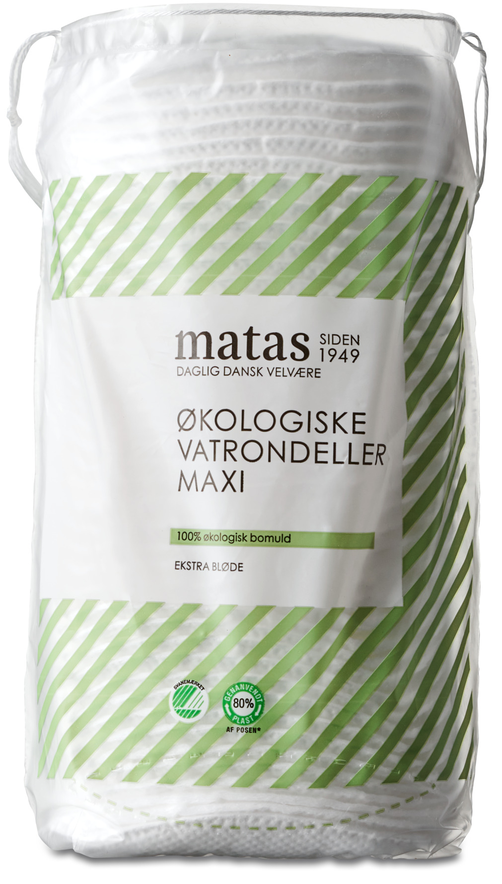 Matas Striber Økologiske Vatrondeller Maxi 40 stk.