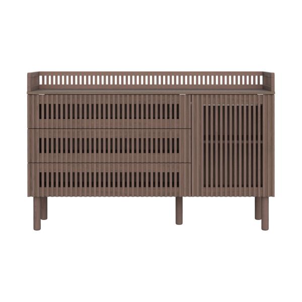 Kidsmill Dai Commode XL Uitbreiding - Design Kuif - Walnoot