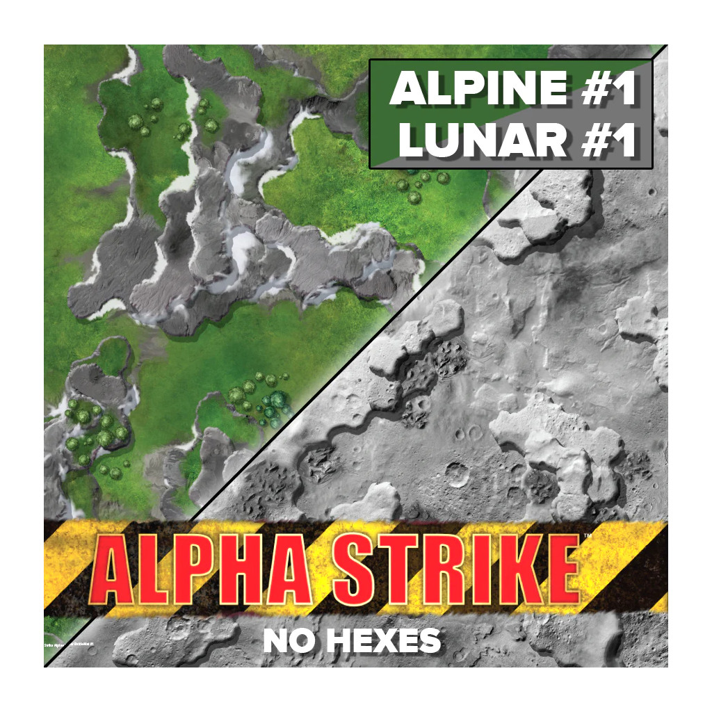 BattleTech Neoprene Battle Mat - Alpha Strike Alpine/Lunar
