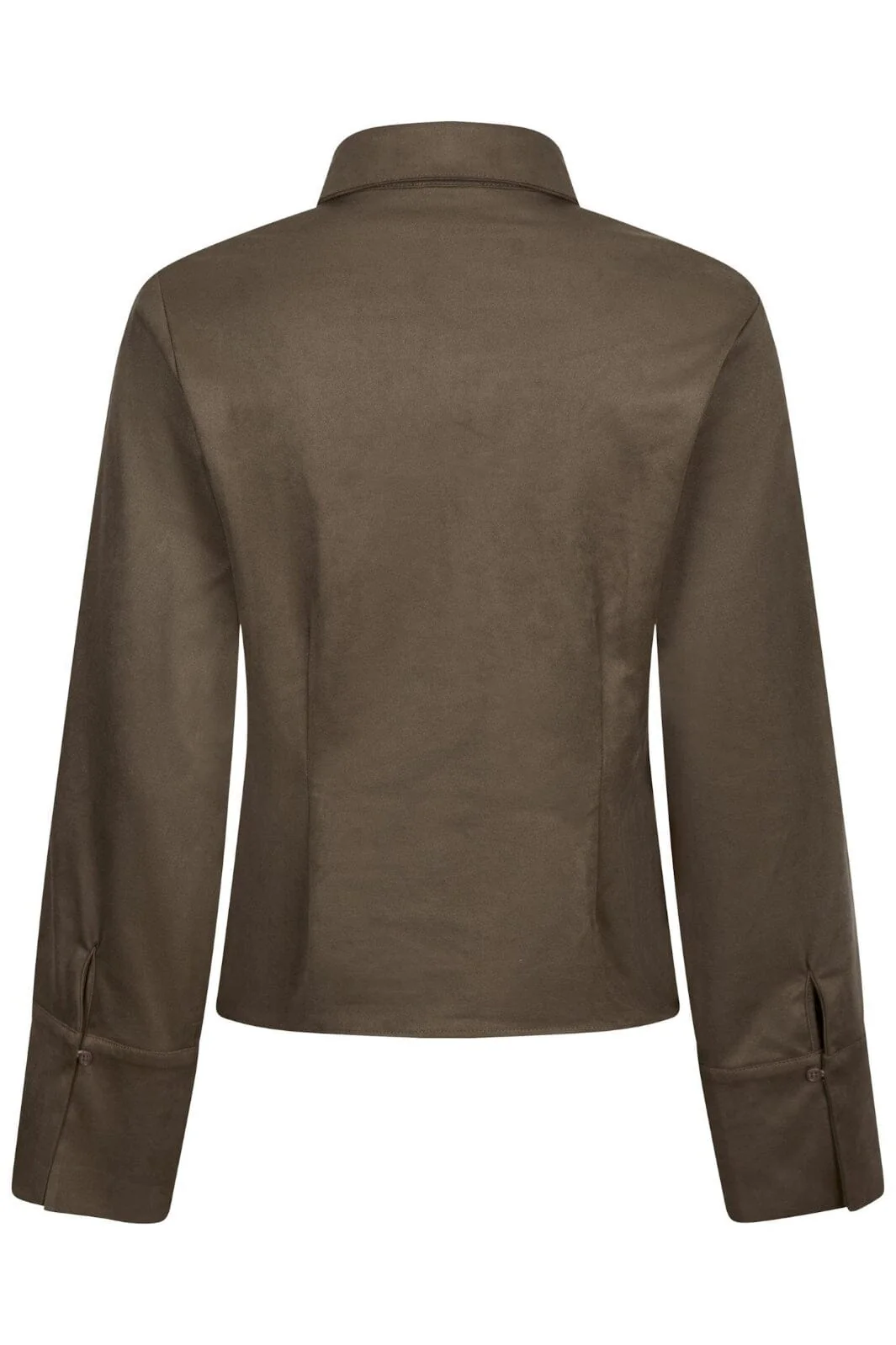 Neo Noir Rosa Faux Suede Shirt 164475 676 dark brown