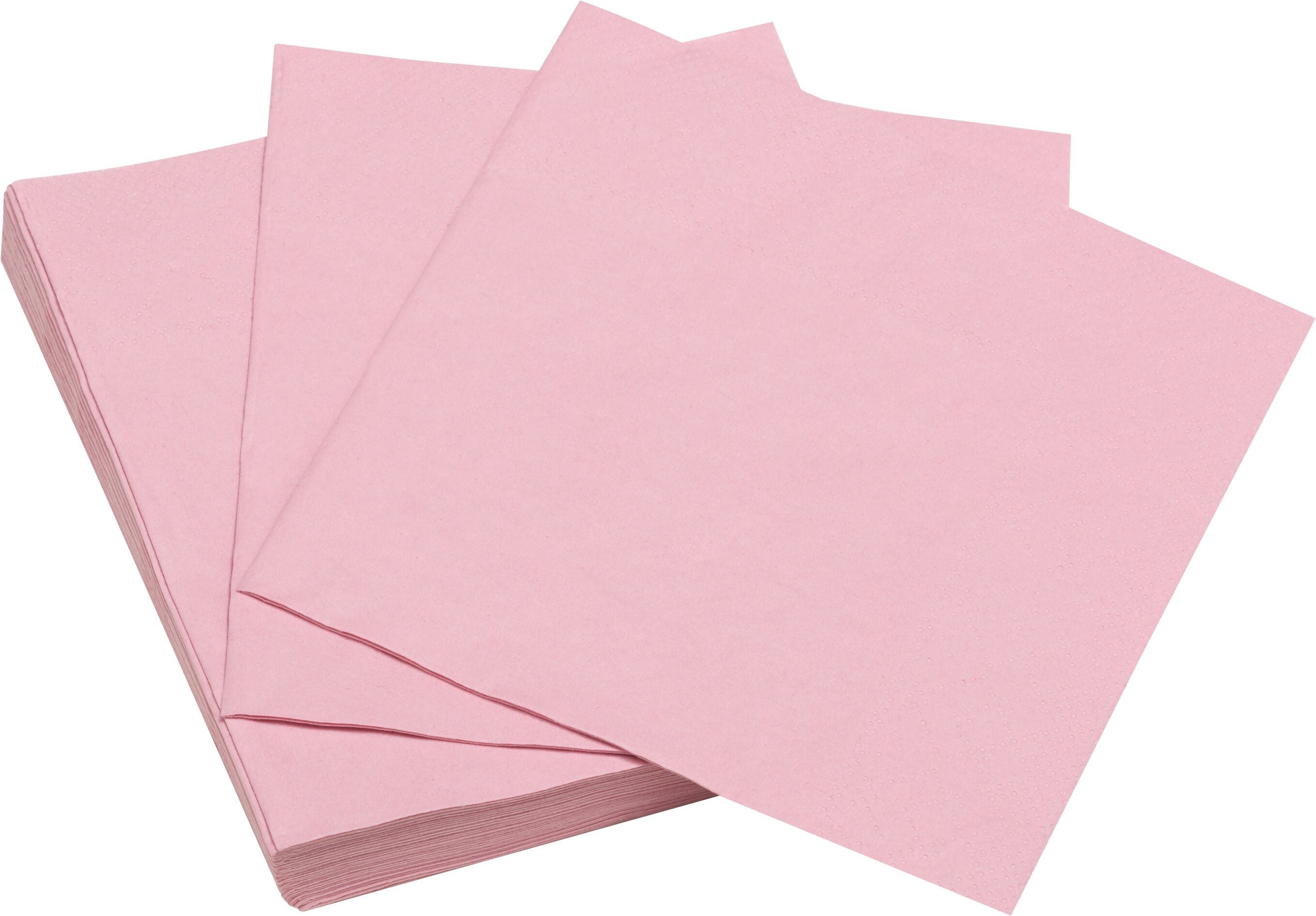PAPER PAPER Papierservietten - Rosa / B: 25.0 cm x T: 25.0 cm x H: 0.1 cm